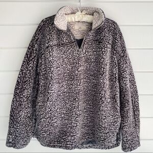 Thread & Supply Wubby Sherpa Pullover Sweatshirt Size Large
